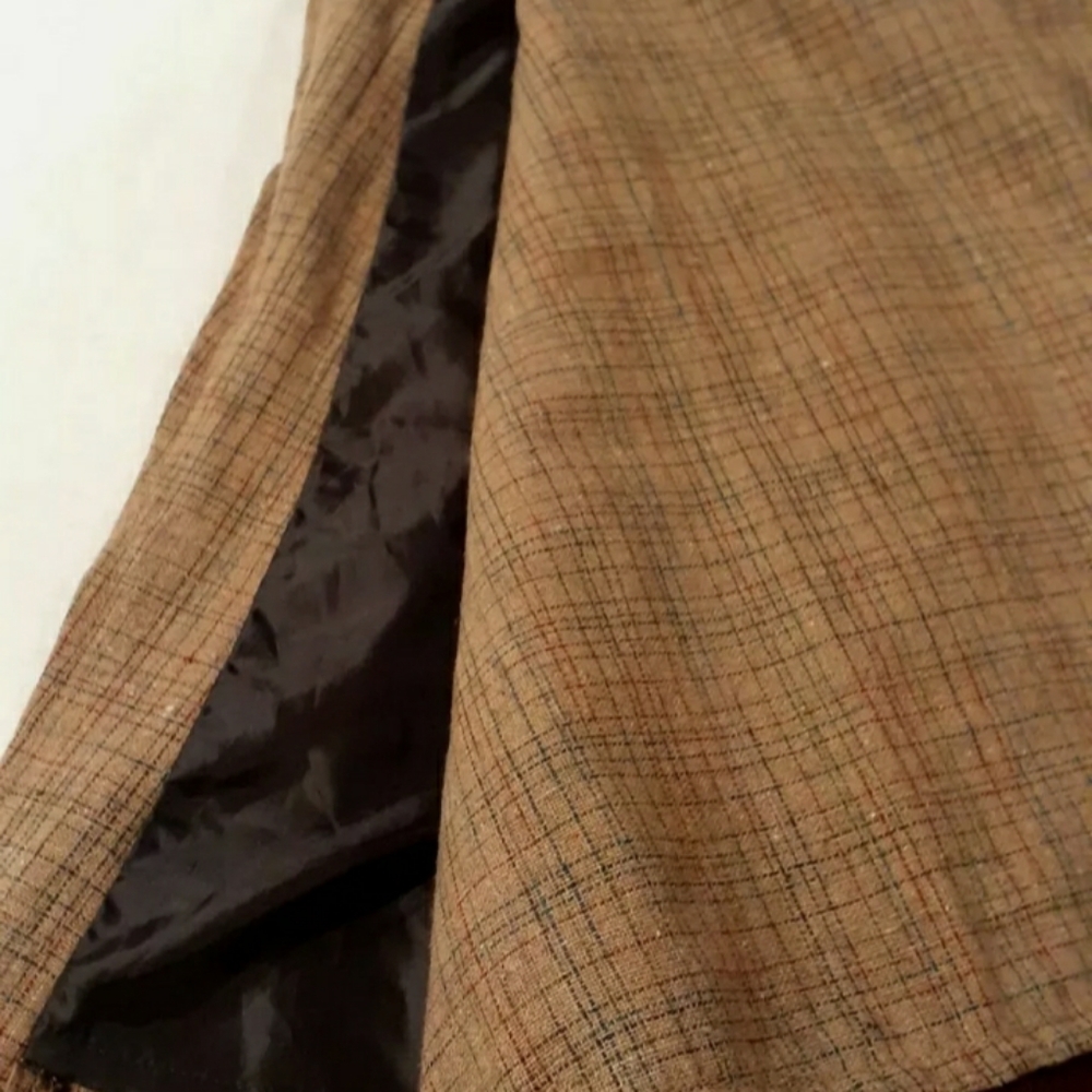 Industry pleated Wrap skirt, size Small. Brown - Picture 9 of 12